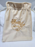 Smash Bag, Groom Glass Bag,Jewish Wedding,Embroidery,Jewish Favor Bag,Chuppah,Breaking Glass Bag,Jewish Wedding Ceremony