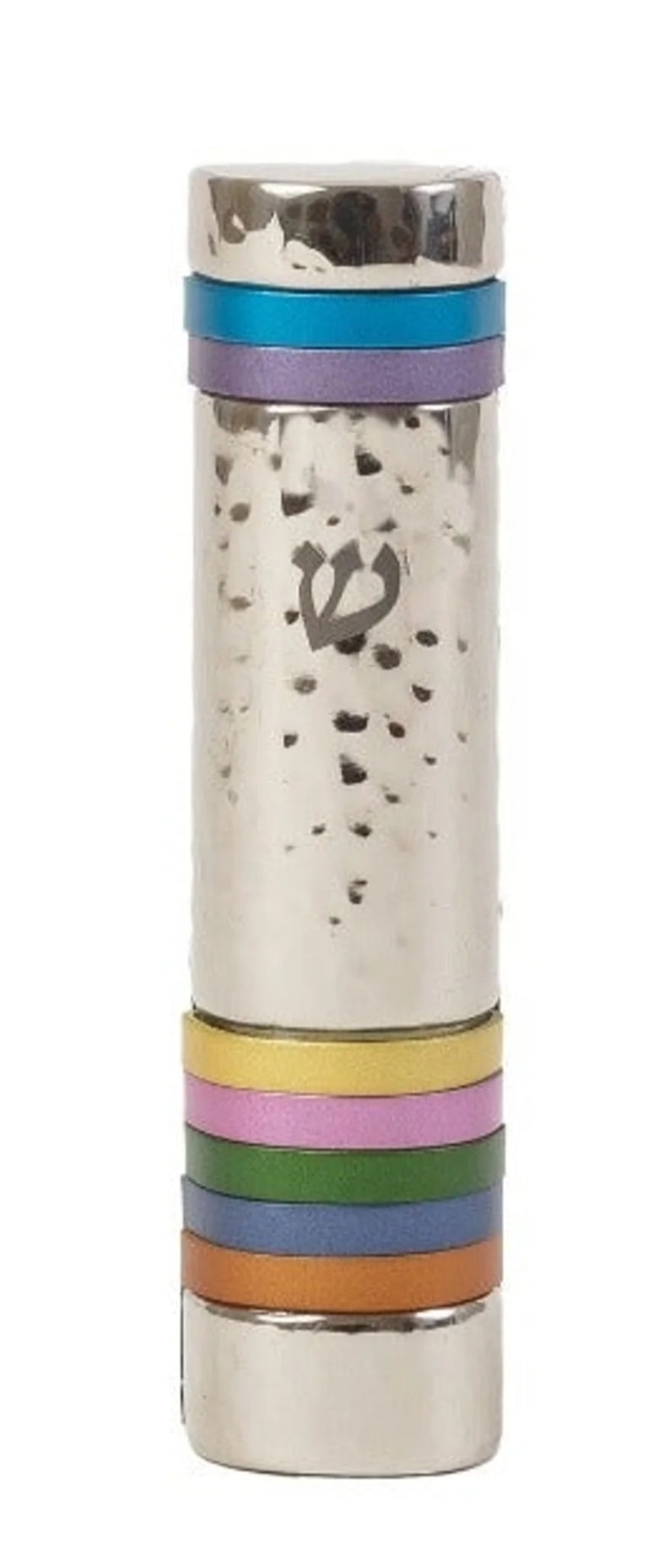Modern Mezuzah Mutlicolored rings